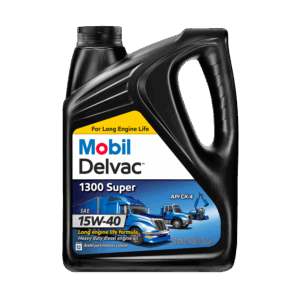 Mobil Delvac 1300 Super Heavy Duty Synthetic Blend Diesel Engine Oil 15W-40, 1 gal