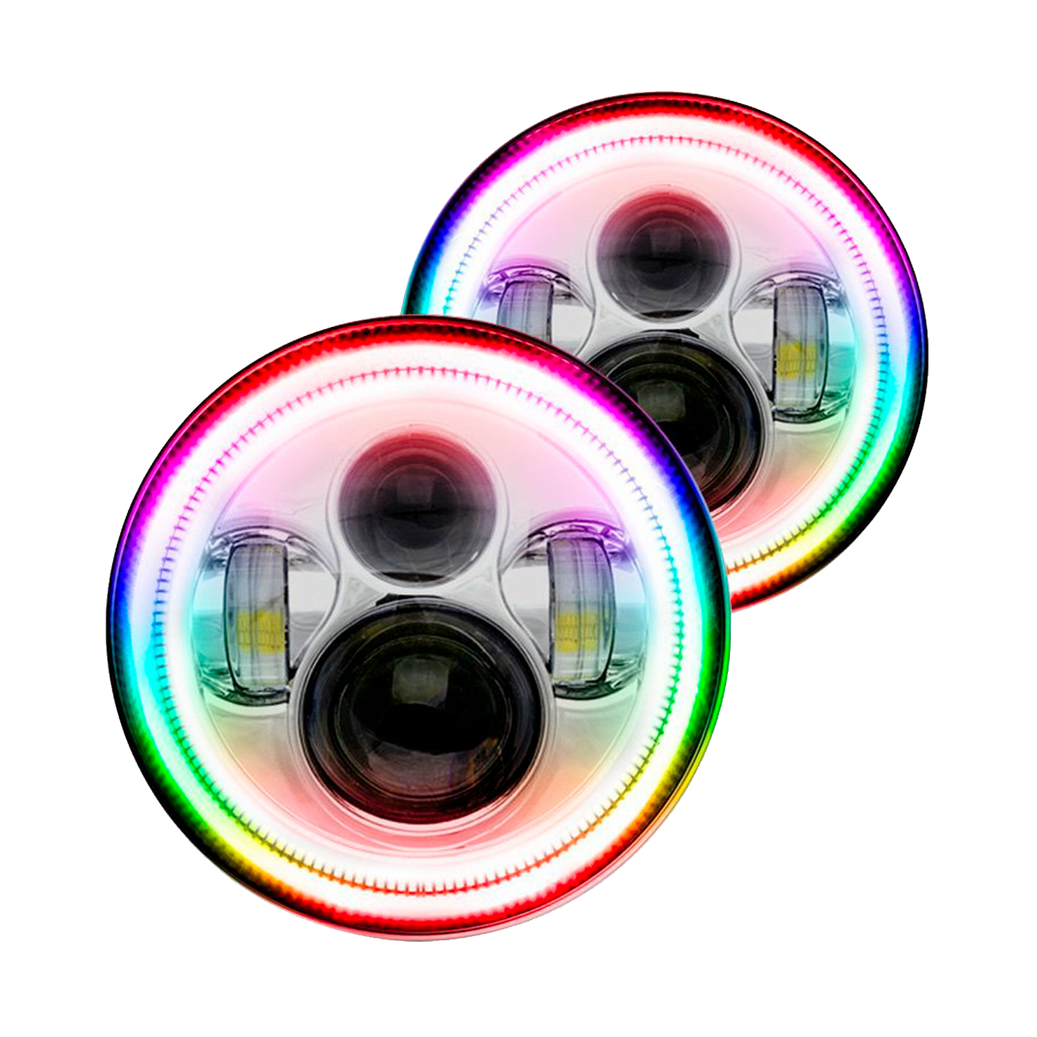 Oracle Lighting® - Round Color Halo Sealed Beam Headlights