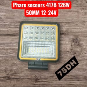Projecteur LED Carré 417B - 126W Ultra Puissant (12-24V)